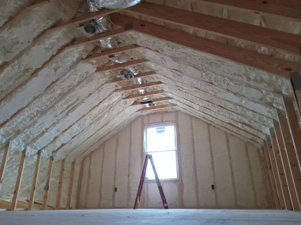 Spray foam roofing application for Crawl Space Insulation project in Athens